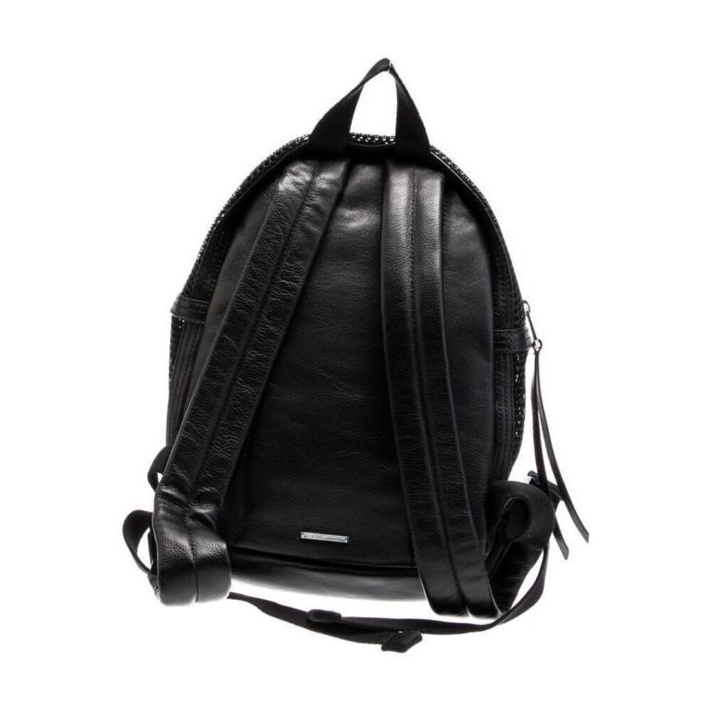 Rebecca Minkoff Mini MAB Backpack Black Mesh Leather Trim NWT - Picture 3 of 5
